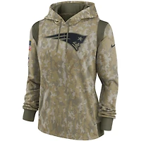 Nike Camo New England Patriots 2021 Salute To Service pour femme - Therma Performance Pullover Hoodie