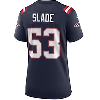 Maillot de joueur retraité Nike Chris Slade pour femme des New England Patriots Game, bleu marine