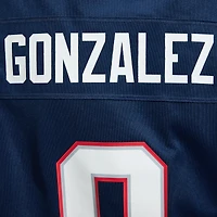 Women's Nike Christian Gonzalez  Navy New England Patriots Team Game Jersey