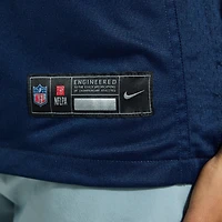 Women's Nike Christian Gonzalez  Navy New England Patriots Team Game Jersey