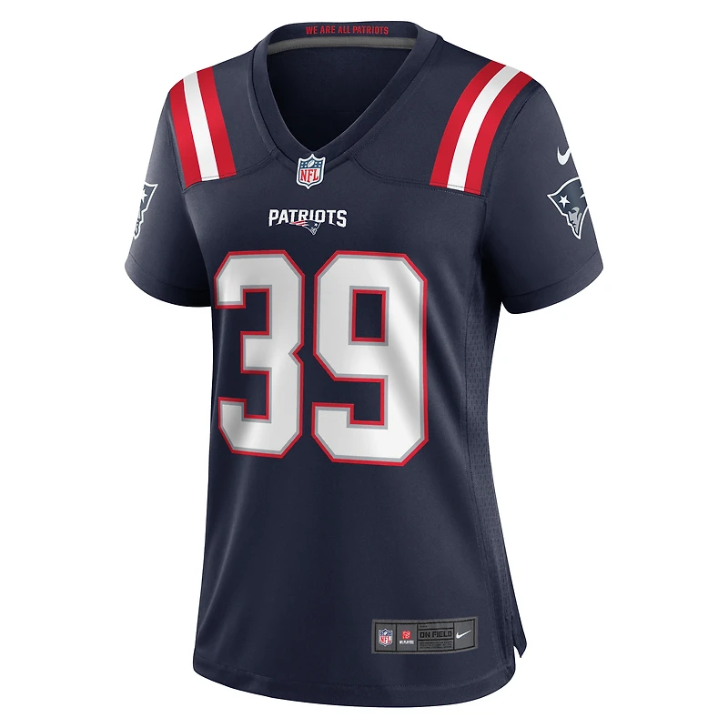 Women's Nike Corliss Waitman  Navy New England Patriots Team Game Jersey