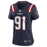 Women's Nike Deatrich Wise Jr. Navy New England Patriots Game Jersey