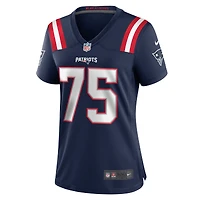 Maillot de match Nike Demontrey Jacobs bleu marine pour femme des New England Patriots