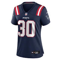 Maillot Nike D.J. James bleu marine pour femme des New England Patriots