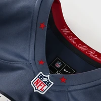 Women's Nike Drake Maye Storm Blue New England Patriots 2025 Rivalries Collection Game Jersey