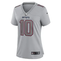 Women's Nike Drake Maye Gray New England Patriots Fashion Atmosphere Game Jersey