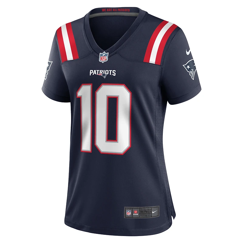 Women's Nike Drake Maye Navy New England Patriots Player Game Jersey