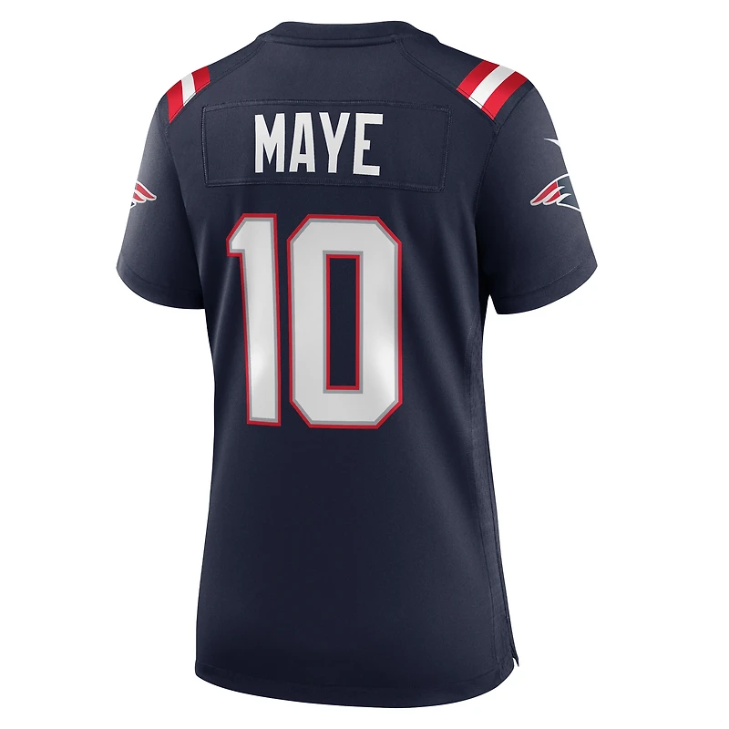 Women's Nike Drake Maye Navy New England Patriots Player Game Jersey