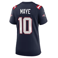 Women's Nike Drake Maye Navy New England Patriots  Player Game Jersey