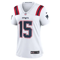 Maillot de joueur match Nike Ezekiel Elliott des New England Patriots pour femme, blanc