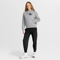 Sweat à capuche Nike gris chiné New England Patriots Club Fleece pour femme
