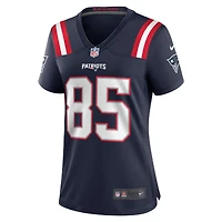 Maillot de match Nike Hunter Henry bleu marine des New England Patriots pour femmes