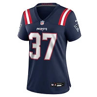 Maillot Nike Jack Westover bleu marine pour femme des New England Patriots