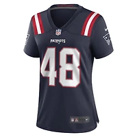 Maillot Nike Jahlani Tavai bleu marine pour femme des New England Patriots