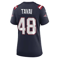Maillot Nike Jahlani Tavai bleu marine pour femme des New England Patriots