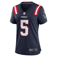 Women's Nike Jalen Reagor  Navy New England Patriots Team Game Jersey