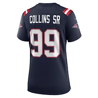 Maillot de match Nike Jamie Collins Sr. bleu marine des New England Patriots pour femme