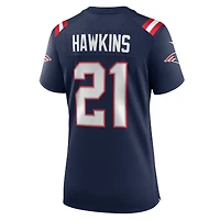 Women's Nike Jaylinn Hawkins Navy New England Patriots Game Jersey