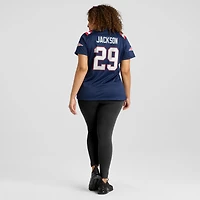 Maillot de match Nike JC Jackson bleu marine des New England Patriots pour femme