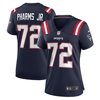 Maillot Nike Jeremiah Pharms Jr. bleu marine pour femme des New England Patriots