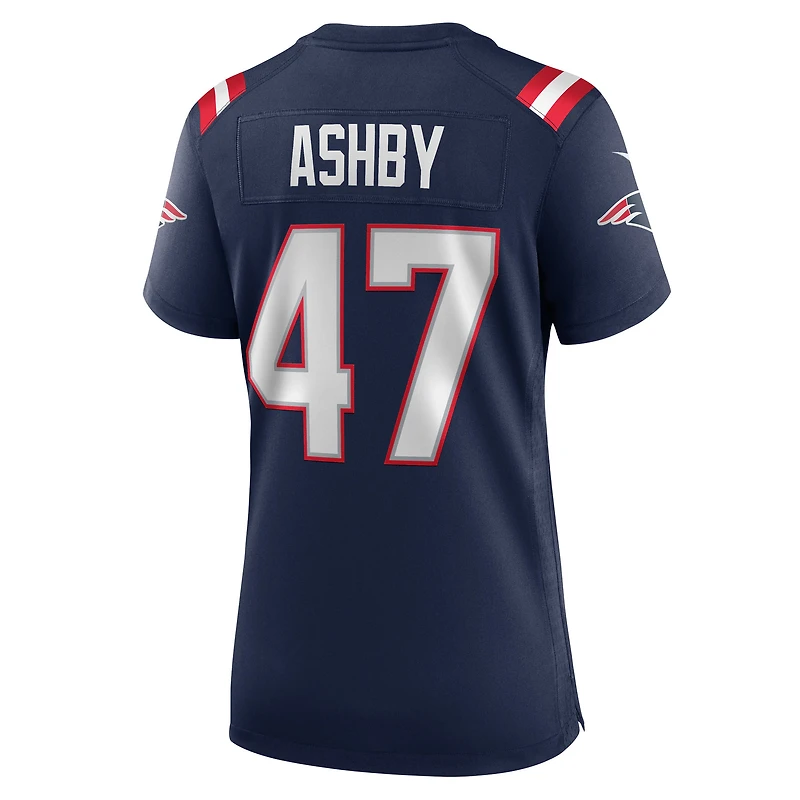 Women's Nike Julian Ashby  Navy New England Patriots Team Game Jersey