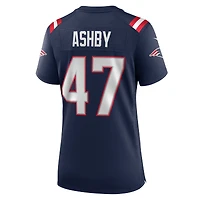 Women's Nike Julian Ashby  Navy New England Patriots Team Game Jersey