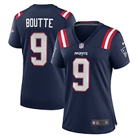 Maillot Nike Kayshon Boutte bleu marine pour femme des New England Patriots
