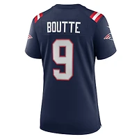 Maillot Nike Kayshon Boutte bleu marine pour femme des New England Patriots