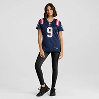 Maillot Nike Kayshon Boutte bleu marine pour femme des New England Patriots