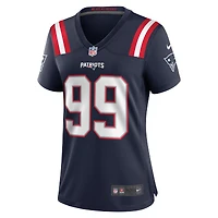 Women's Nike Keion White Navy New England Patriots Game Jersey