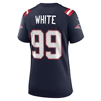 Women's Nike Keion White Navy New England Patriots Game Jersey