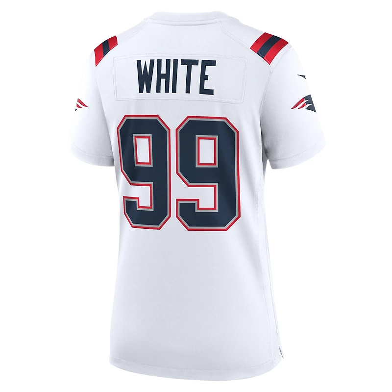 Women's Nike Keion White  New England Patriots Game Jersey