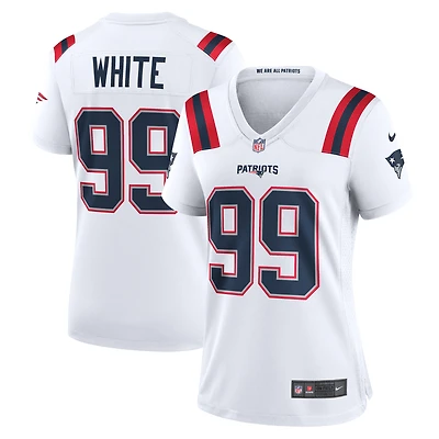 Women's Nike Keion White  New England Patriots Game Jersey