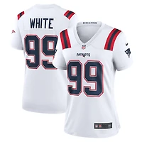 Women's Nike Keion White  New England Patriots Game Jersey