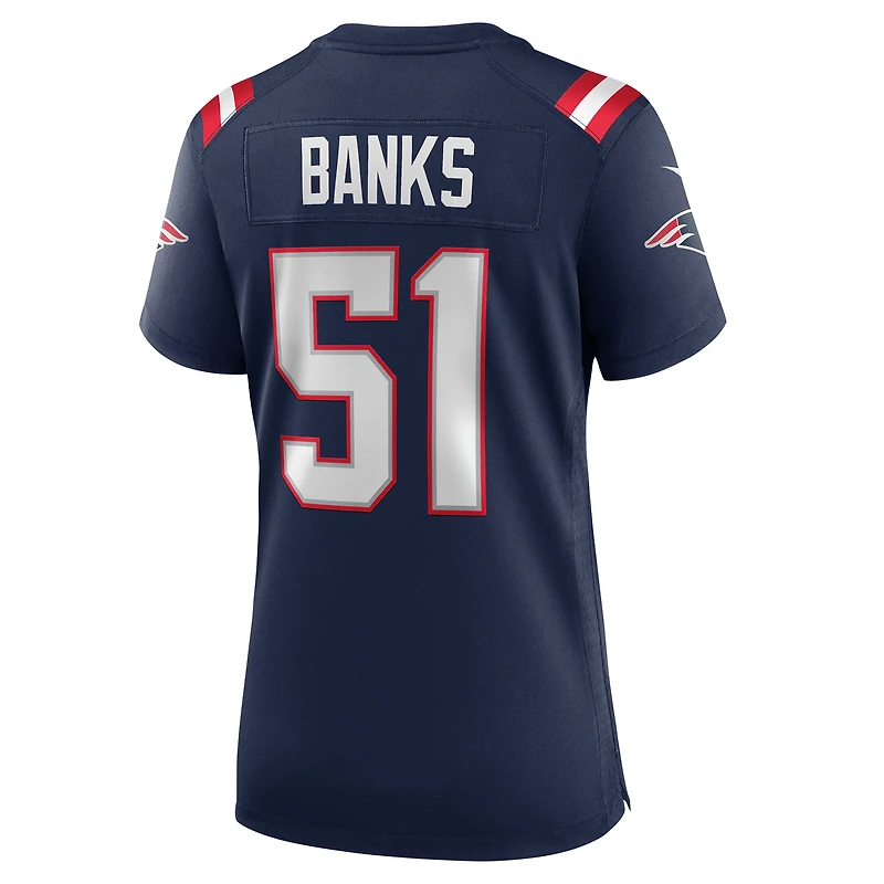 Women's Nike Keshawn Banks Navy New England Patriots Game Jersey