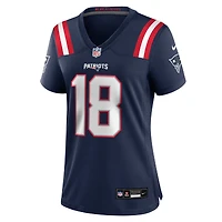 Maillot Nike Kyle Williams bleu marine pour femme des New England Patriots