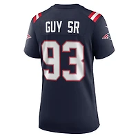 Maillot Nike Lawrence Guy bleu marine pour femme des New England Patriots