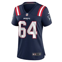 Maillot de match Nike Layden Robinson bleu marine des New England Patriots pour femme