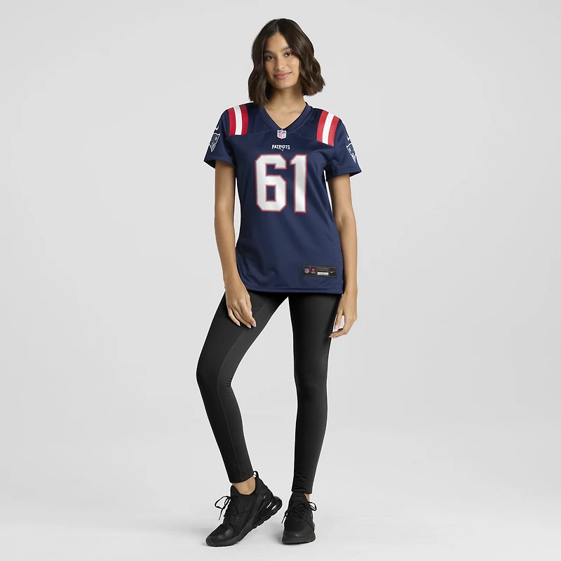 Women's Nike Lester Cotton Sr.  Navy New England Patriots Team Game Jersey