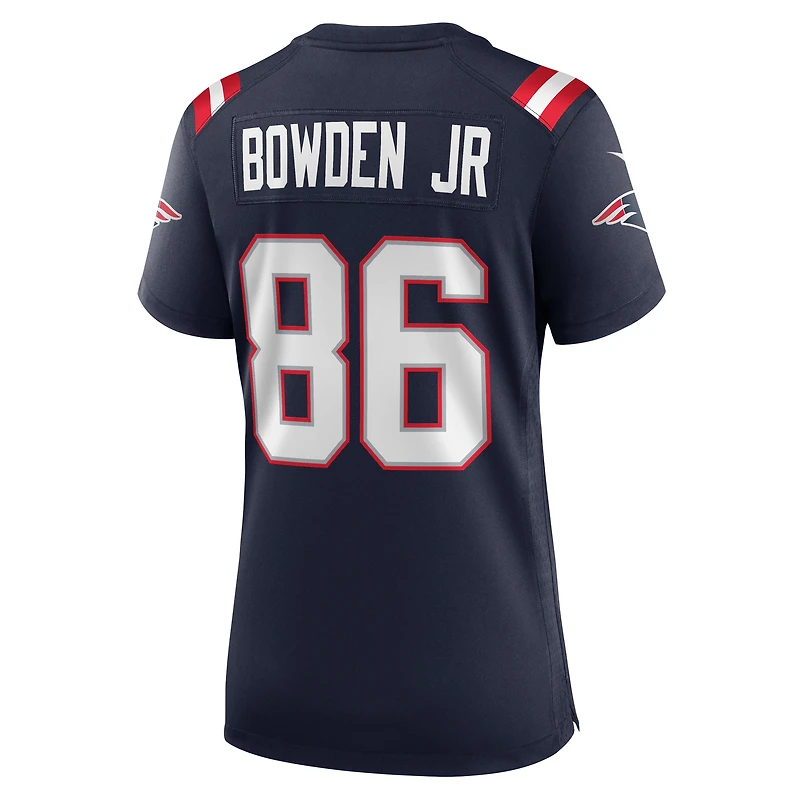 Women's Nike Lynn Bowden Jr. Navy New England Patriots Home Game Player Jersey