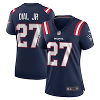 Maillot Nike Marcellas Dial Jr. bleu marine pour femme des New England Patriots