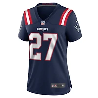 Maillot Nike Marcellas Dial Jr. bleu marine pour femme des New England Patriots