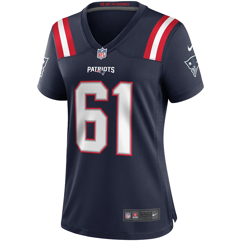 Maillot de match Nike Marcus Cannon pour femme, bleu marine, New England Patriots