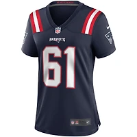 Maillot de match Nike Marcus Cannon pour femme, bleu marine, New England Patriots