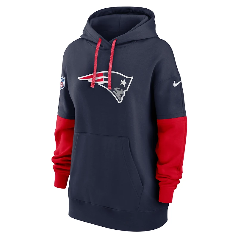 Women's Nike Navy New England Patriots Sideline Essential Hoodie