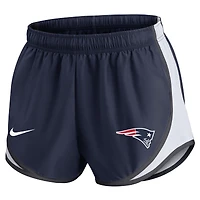 Short Nike bleu marine New England Patriots Tempo pour femme