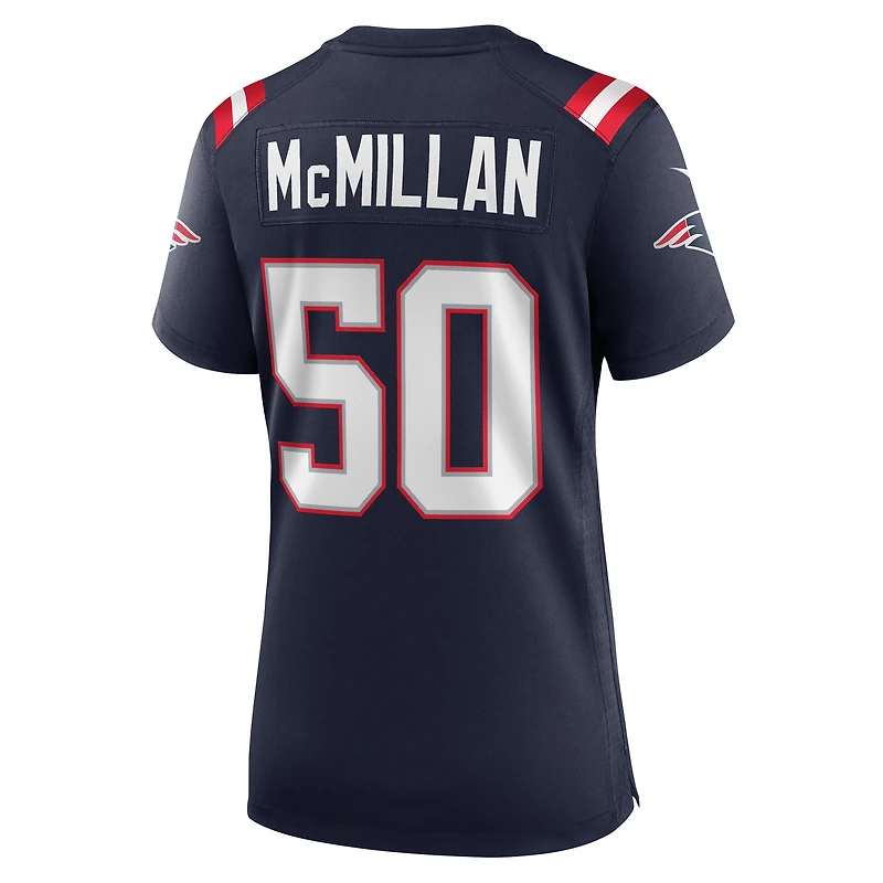 Maillot Nike Raekwon McMillan bleu marine pour femme des New England Patriots