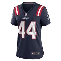 Maillot de match Nike Raleigh Webb bleu marine des New England Patriots pour femme