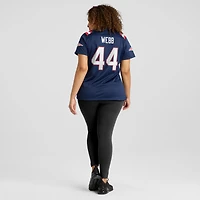 Maillot de match Nike Raleigh Webb bleu marine des New England Patriots pour femme