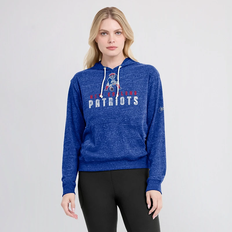 Women's Nike Royal New England Patriots Lightweight Rewind Vintage Pullover Hoodie